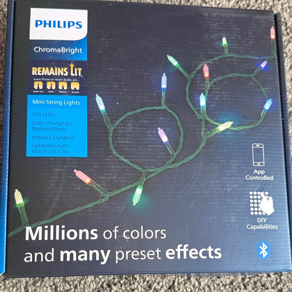 Philips ChromaBright Mini String Lights - App Controlled